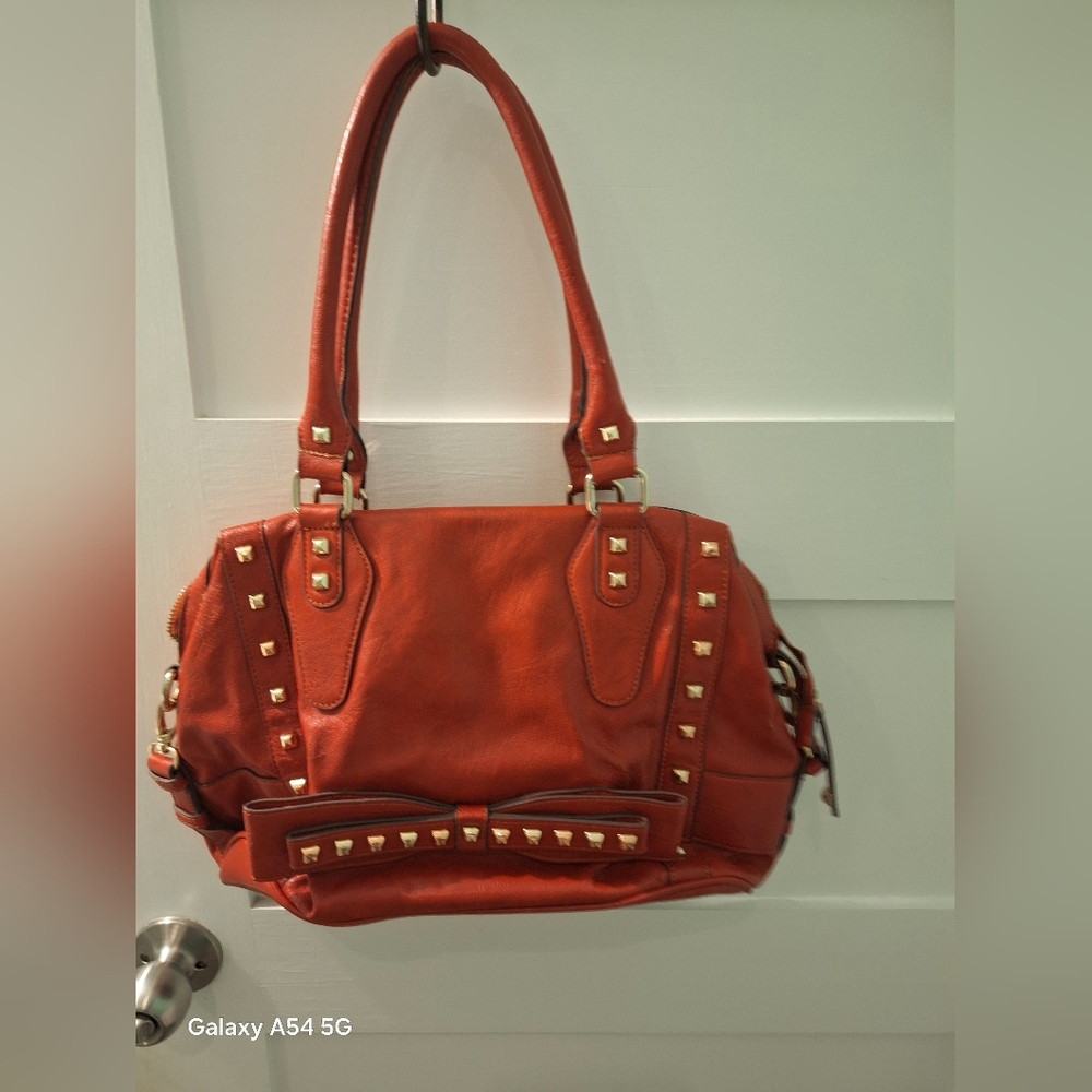 Jessica Simpson Studded Orange Handbag